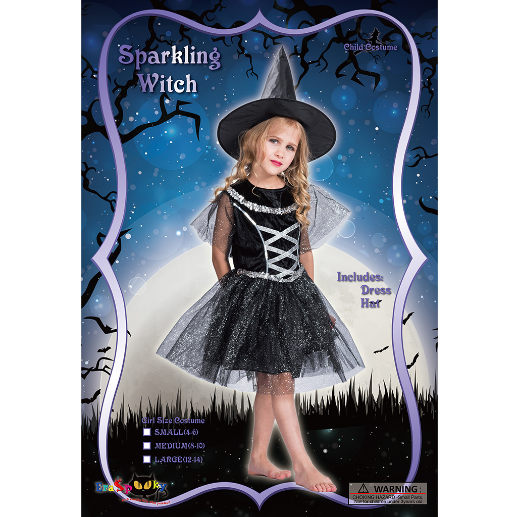 F68145 witch costume kids